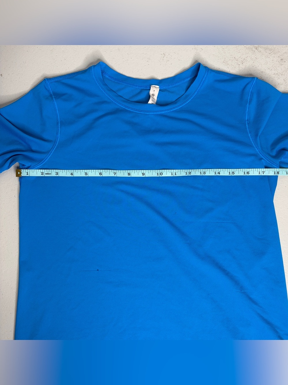 Lululemon Blue High Neck Running and Training T-Shirt Poolside 6 - Picture 8 of 11